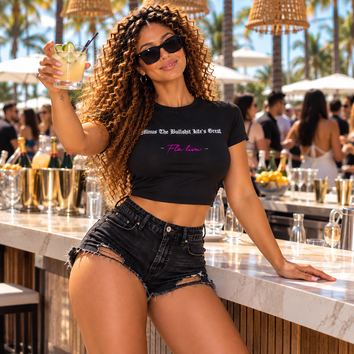 Minus The Bullshit Tee — Black (FLA-TEE-MTBS-BLK)