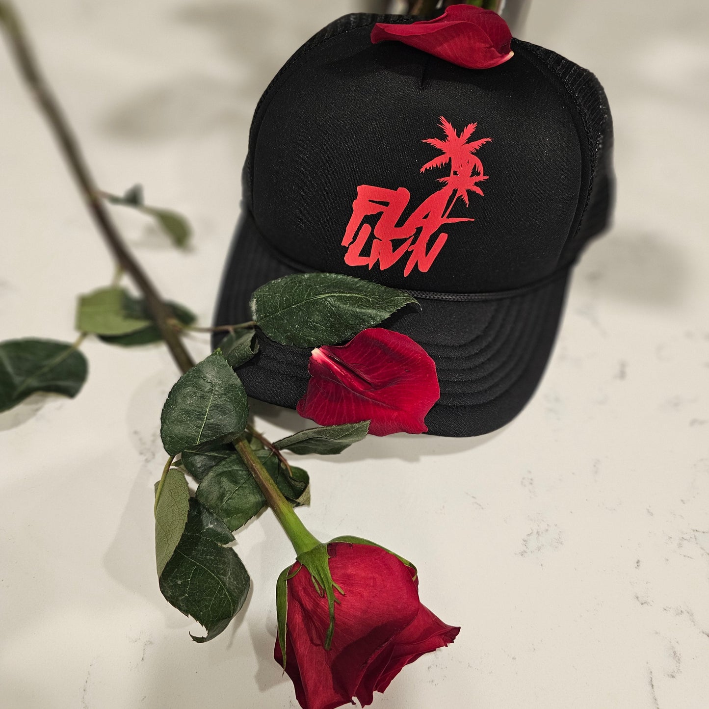 Black Rose Truck Hat