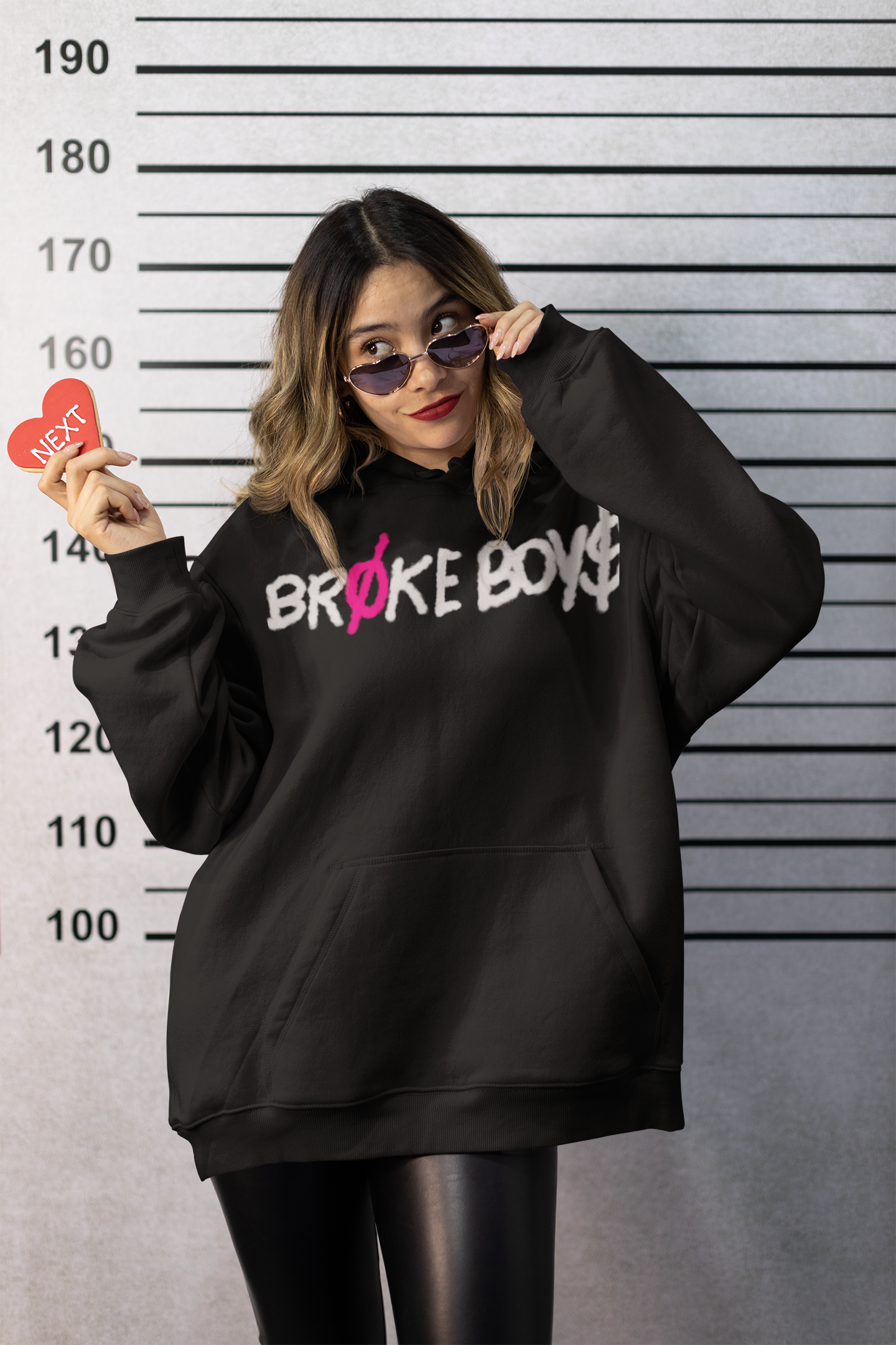 No Broke Boy$ Oversized Boyfriend Hoodie
