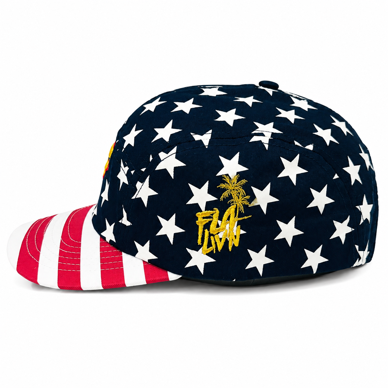 Sunshine & Stripes Strapback — Navy/Stars