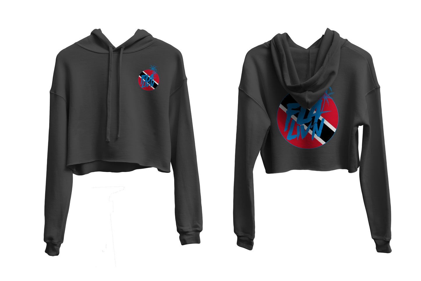 Cropped Women Flag Hoodie