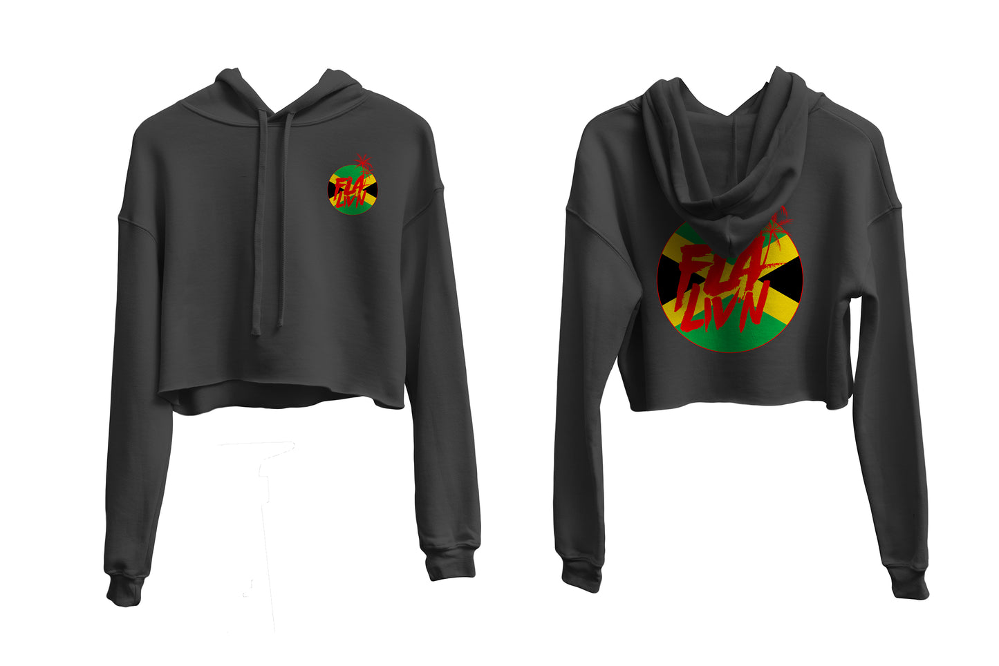 Cropped Women Flag Hoodie