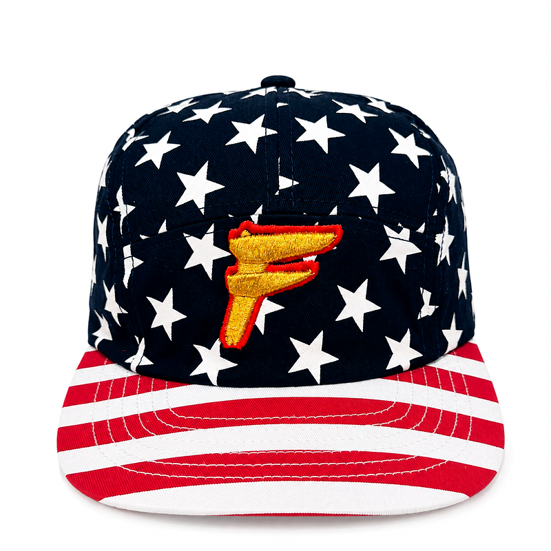 Sunshine & Stripes Strapback — Navy/Stars