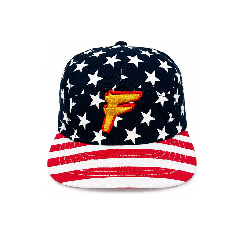 Sunshine & Stripes Strapback — Navy/Stars