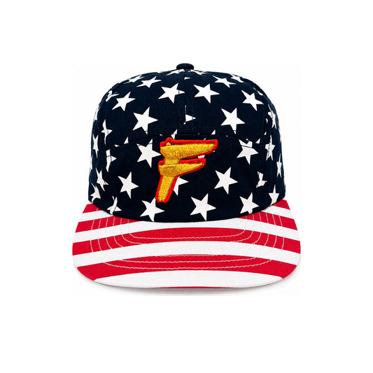 Sunshine & Stripes Strapback — Navy/Stars