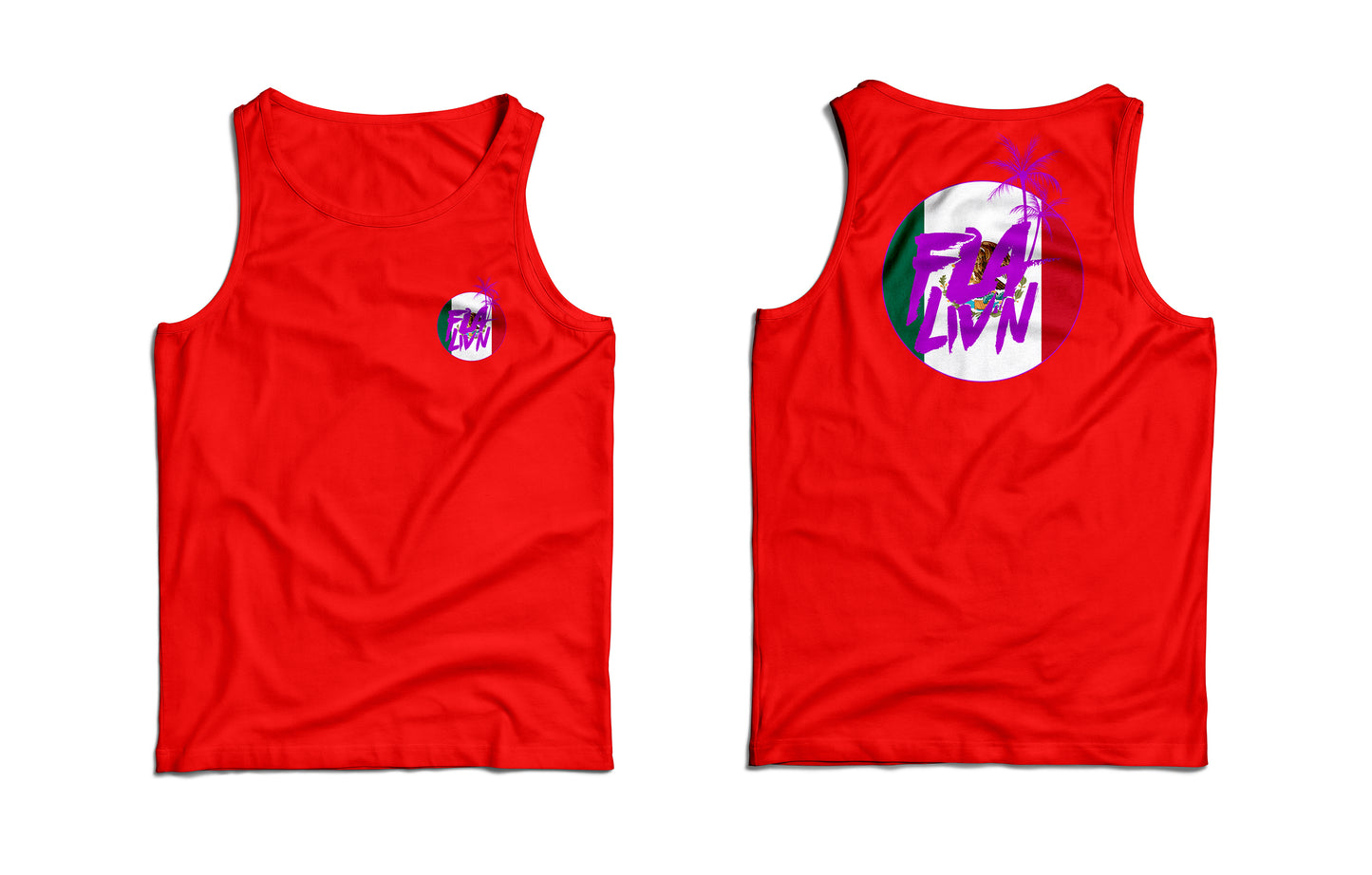 FLA LIV'N Flag TANK TOP