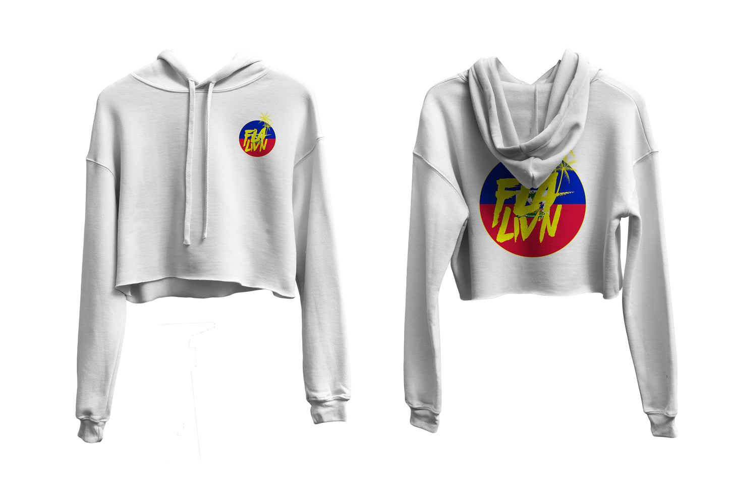 Cropped Women Flag Hoodie